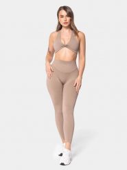 Carpatree Legginsy sportowe "Accolade" w kolorze beżowym rozmiar: M. Brązowe legginsy Carpatree, m, bez wzorów, z podwyższonym stanem, outdoorowe. Za 126.75 zł.