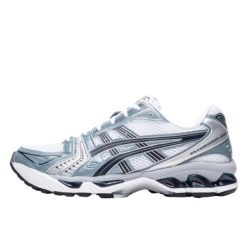Buty do chodzenia dla dorosłych ASICS Gel-Kayano 14 White Fjord Grey. Szare buty do biegania ASICS, bez wzorów, z materiału, bez zapięcia, do biegania, asics gel kayano. Za 1,117.46 zł.