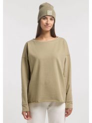 ELBSAND Bluza "Riane" w kolorze szarobrązowym rozmiar: S. Brązowe bluzy ELBSAND, s, bez wzorów, bez kaptura. Za 136.95 zł.