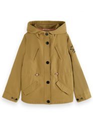 Scotch & Soda Parka w kolorze khaki rozmiar: 140. Brązowe płaszcze Scotch & Soda, bez wzorów, bez kaptura. Za 194.15 zł.