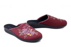 BEFADO 551D 011 bordowy, kapcie damskie. Czerwone kapcie Befado, bez wzorów. Za 64.99 zł.