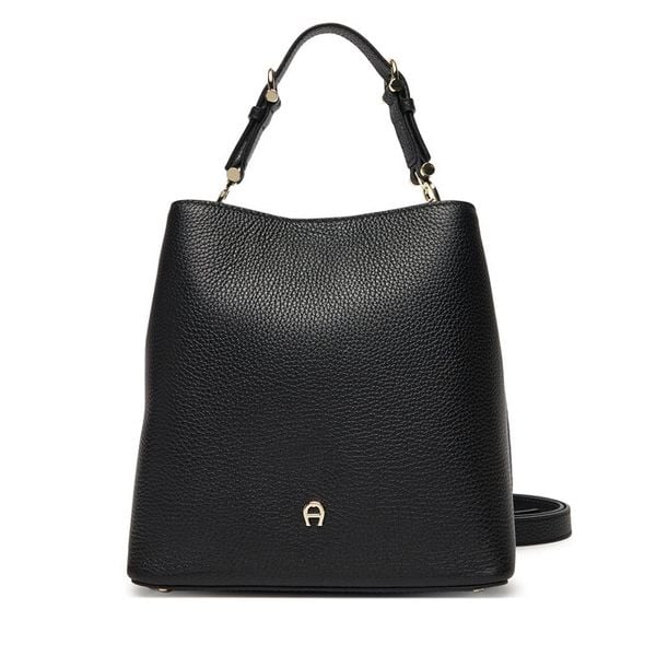 Torebka Aigner. Czarne torebki klasyczne Aigner, bez wzorów, klasyczne, bez dodatków. Za 1,519.00 zł.