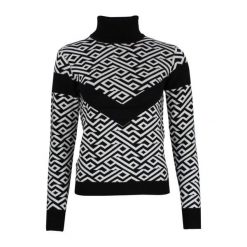 Damski sweter z golfem Peak Mountain Adiamant. Czarne swetry Peak Mountain, na zimę, bez wzorów, sportowe, bez ramiączek. W wyprzedaży za 278.00 zł.