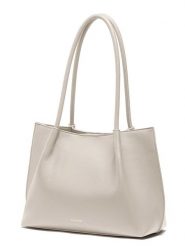 Puccini Shopper bag w kolorze kremowym - 34 x 25 x 15 cm rozmiar: onesize. Brązowe shopper bag Puccini, bez wzorów, z materiału, bez dodatków. Za 202.98 zł.