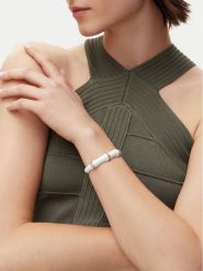 Guess Bransoletka JUBB05 157JW Biały. Białe bransoletki Guess, metalowe. Za 249.99 zł.