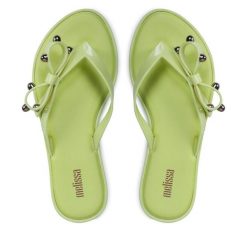 Japonki Melissa. Zielone japonki Melissa, bez wzorów. Za 254.99 zł.