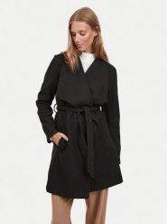 Vila Płaszcz przejściowy Cooley 14069682 Czarny Regular Fit. Czarne płaszcze Vila, bez wzorów, z syntetyku, bez kaptura. Za 279.99 zł.