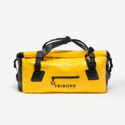 Torba podróżna żeglarska Decathlon Sailing 80 l szczelna. Czarne torby podróżne Decathlon, bez wzorów, z materiału, duże. Za 359.99 zł.