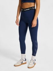 Damskie legginsy Hummel Pulse. Niebieskie legginsy Hummel, bez wzorów, z dzianiny. Za 164.00 zł.