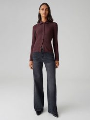 OPUS Dżinsy "Miva" - Comfort fit - w kolorze antracytowym rozmiar: 40/L32. Czarne jeansy Opus, l, z aplikacjami, ze skóry, klasyczne, z podwyższonym stanem. Za 143.99 zł.