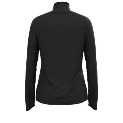 Bluza tech. damska Odlo Mid layer 1/2 zip RUN EASY WARM. Czarne bielizna termoaktywna damska ODLO, bez wzorów, bez ramiączek, bez kaptura. W wyprzedaży za 215.99 zł.
