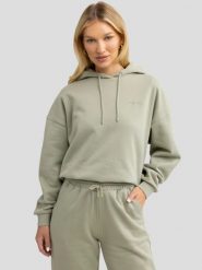 Bluza damska z kapturem pistacjowa Megan 302/ Foxie 302. Zielone bluzy BIG STAR, na lato, l, z aplikacjami, z dzianiny, retro, bez ramiączek, z kapturem. W wyprzedaży za 99.99 zł.