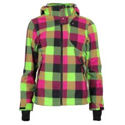 Kurtka softshell damska z nadrukiem Peak Mountain Aveny. Zielone kurtki narciarskie Peak Mountain, m, bez wzorów, z elastanu, bez kaptura, narciarskie. Za 306.50 zł.