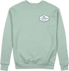 Bluza z naszywką – okrągły dekolt / dla dorosłych (szałwiowa). Zielone bluzy z kapturem SURF MONKEY, l, z aplikacjami, z bawełny, bez kaptura. Za 269.95 zł.