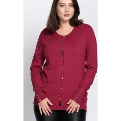 Fioletowy Kardigan Keep It Moving. Fioletowe swetry Born2be. Za 49.99 zł.
