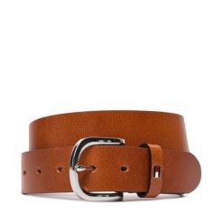Pasek Tommy Hilfiger. Brązowe paski Tommy Hilfiger, bez wzorów. Za 148.99 zł.