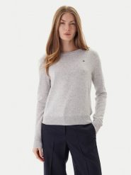 Tommy Hilfiger Sweter WW0WW47470 Szary Regular Fit. Szare swetry Tommy Hilfiger, xl, bez wzorów, z wełny, bez ramiączek. Za 749.99 zł.