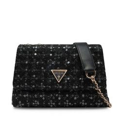 Torebka Guess. Czarne kopertówki Guess, z aplikacjami, wizytowe, bez dodatków. Za 319.99 zł.