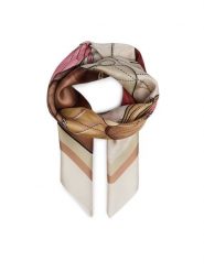 Coach Chusta 29CAS76 Biały. Białe chusty Coach, bez wzorów, z jedwabiu. Za 399.99 zł.