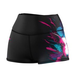 Spodenki sportowe damskie do jogi fitnessu EXTREME HOBBY VIVID BULTERIER. Czarne szorty sportowe EXTREME HOBBY, bez wzorów, z dzianiny, do biegania. Za 159.00 zł.