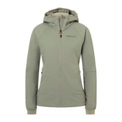 Kurtka hybrydowa damska Marmot Novus LT Hybrid Hoody. Zielone kurtki Marmot, xs, bez wzorów, bez kaptura. Za 439.99 zł.
