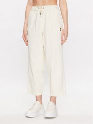 Lyle & Scott Spodnie materiałowe Workwear Trousers TRW1801V Biały Regular Fit. Białe spodnie materiałowe Lyle & Scott, bez wzorów, z bawełny. Za 259.99 zł.