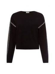 Y.A.S Sweter z dzianiny - YASStitcha Kobiety czarny, L. Czarne swetry Y.A.S., l, bez wzorów, z dzianiny, bez ramiączek. Za 279.95 zł.