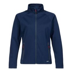 Damska kurtka wodoodporna Musto Essential Softshell. Niebieskie kurtki Musto, bez wzorów, z softshellu, bez kaptura. Za 636.50 zł.
