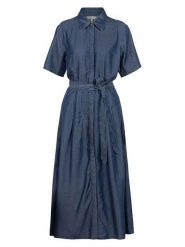 Herrlicher Sukienka w kolorze granatowym rozmiar: L. Niebieskie sukienki Herrlicher, na co dzień, l, bez wzorów, z lyocellu, bez kołnierzyka, bez ramiączek, midi, proste. Za 208.99 zł.