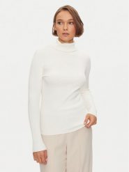 Kontatto Golf 3M0117 Biały Slim Fit. Białe swetry Kontatto, m, bez wzorów, z wiskozy, bez ramiączek. Za 179.99 zł.