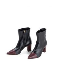 Anna Morellini Skórzane botki "Micetta" w kolorze czarnym rozmiar: 40. Czarne botki Anna Morellini, bez wzorów, eleganckie, bez obcasa, bez zapięcia. Za 543.90 zł.