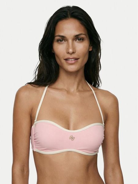 Guess Góra od bikini E6GJ31 MC04R Różowy. Czerwone bikini Guess, z aplikacjami, z syntetyku. Za 242.99 zł.
