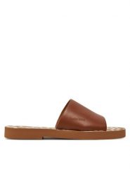 See By Chloé Klapki SB38211A Brązowy. Brązowe klapki See By Chloé, bez wzorów, ze skóry, bez obcasa, bez zapięcia. Za 889.99 zł.