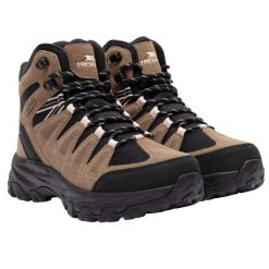 Damskie Zamszowe Buty Do Chodzenia Amelie. Brązowe buty trekkingowe Trespass, bez wzorów, z gumy, bez zapięcia, trekkingowe. Za 378.99 zł.