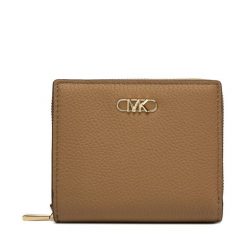 Mały Portfel Damski Michael Kors. Brązowe portfele Michael Kors, bez wzorów. Za 349.99 zł.