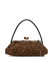 Weekend Max Mara Torebka Moscova 2515511054600 Brązowy. Brązowe kopertówki Weekend Max Mara, bez wzorów, ze skóry, wizytowe, bez dodatków. Za 2,099.00 zł.
