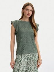 Vero Moda Bluzka Tassa 10286067 Zielony Loose Fit. Zielone bluzki Vero Moda, s, bez wzorów, z syntetyku, bez kołnierzyka, bez ramiączek. Za 89.99 zł.