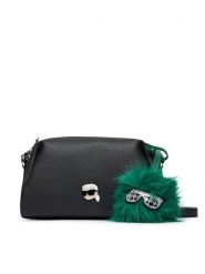 KARL LAGERFELD Torebka B4W30083 Czarny. Czarne listonoszki KARL LAGERFELD, bez wzorów, ze skóry, bez dodatków. Za 649.99 zł.