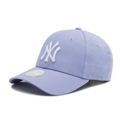 Czapka z daszkiem New Era. Fioletowe czapki z daszkiem New Era, bez wzorów. Za 89.99 zł.