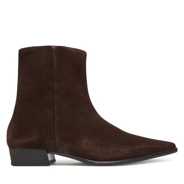 Botki Vagabond Shoemakers. Brązowe botki Vagabond Shoemakers, bez wzorów, bez obcasa, na płaskiej podeszwie, bez zapięcia. Za 719.99 zł.
