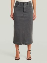 G-Star Spódnica dżinsowa w kolorze antracytowym rozmiar: M. Czarne spódnice G-Star, na co dzień, m, bez wzorów, z bawełny, retro, maxi, proste. Za 224.95 zł.