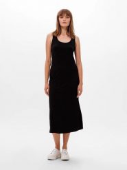 Les Lunes Sukienka "Leonaa" w kolorze czarnym rozmiar: XXS. Czarne sukienki Les Lunes, na co dzień, xxs, bez wzorów, bez kołnierzyka, bez ramiączek, midi, proste. Za 173.99 zł.