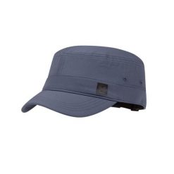 Czapka z daszkiem BUFF MILITARY CAP SOLID ASH. Niebieskie czapki z daszkiem Buff, bez wzorów, z nylonu, klasyczne. Za 139.90 zł.