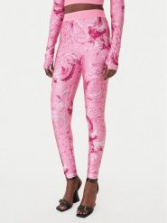 Versace Jeans Couture Legginsy 80HAC101 JS532 Fioletowy Slim Fit. Fioletowe legginsy Versace Jeans Couture, bez wzorów, z jeansu. Za 829.99 zł.