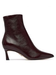 Steve Madden Botki Lulah 11003282 Bordowy. Czerwone botki Steve Madden, bez wzorów, ze skóry, bez obcasa, na szpilce, bez zapięcia. Za 639.99 zł.