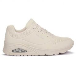 Buty do chodzenia damskie Skechers Owht One Stand On Air. Białe buty sportowe lifestyle Skechers, bez wzorów, z materiału, sportowe, bez zapięcia. Za 376.00 zł.