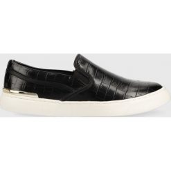 Aldo tenisówki Quarta damskie kolor czarny. Czarne trampki Aldo, bez wzorów, z gumy, bez zapięcia. W wyprzedaży za 189.99 zł.