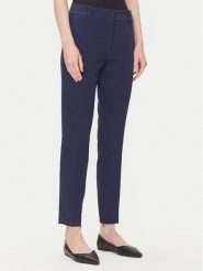 HUGO Spodnie materiałowe Hedima-1 50544742 Granatowy Slim Fit. Niebieskie spodnie materiałowe Hugo, bez wzorów, z materiału. Za 599.99 zł.