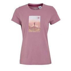Koszulka Damska Fingal Sunburst Stretch T-shirt. Czerwone t-shirty Regatta, s, bez wzorów, sportowe, bez kołnierzyka, bez ramiączek. Za 40.99 zł.