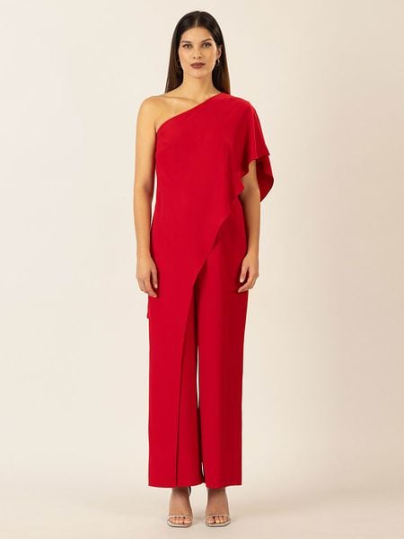 APART Kombinezon w kolorze czerwonym rozmiar: 40. Czerwone kombinezony Apart, bez wzorów, bez kołnierzyka, bez ramiączek. Za 227.85 zł.